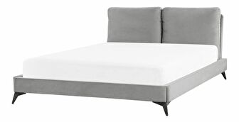 Manželská postel 160 cm Mellody (šedá)