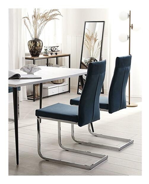 Set 2 ks. jídelních židlí REDFORD (modrá)