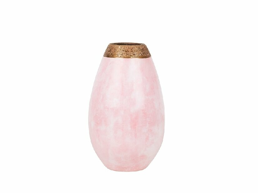 Váza CORIBA 32 cm (keramika) (růžová)
