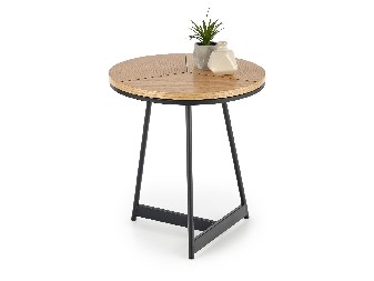 Konferenční stolek Kami (přírodní dřevo + černá)