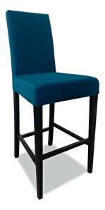 Barová židle Arnuk (modrá + černá)