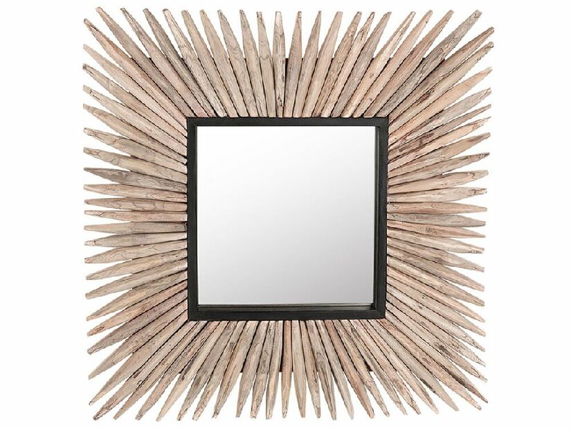 Nástěnné zrcadlo Stavrola (světlé dřevo)