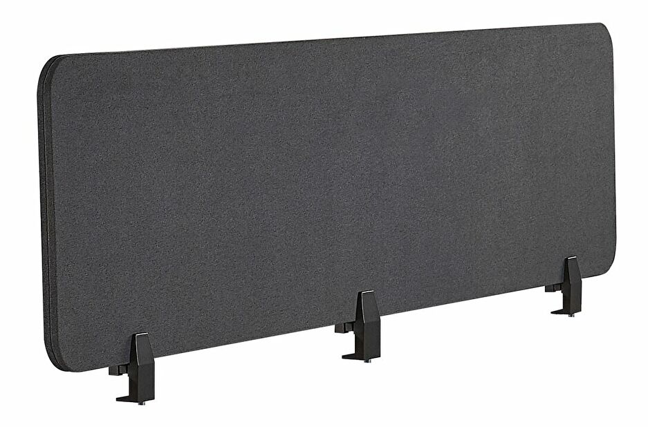 Přepážka na pracovní stůl 180x40 cm Whitley (tmavě šedá)