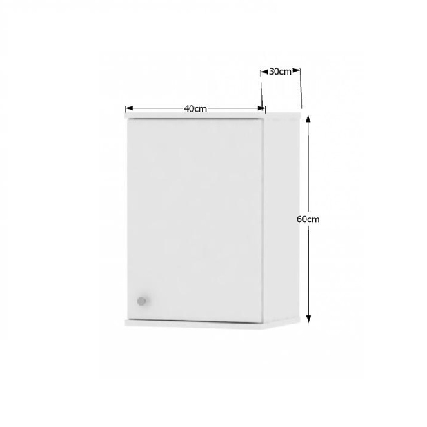 Koupelnová skříňka na stěnu Tarika SI10 1D bílá *výprodej