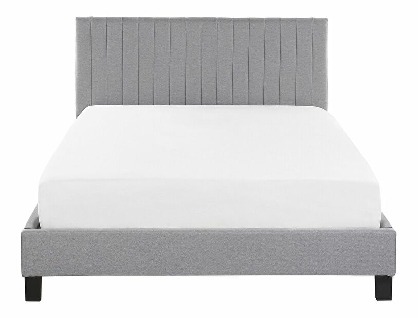 Manželská postel 140 cm PARASO (světle šedá) (s roštem)