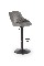 Barová židle Henrietta (šedá + černá)