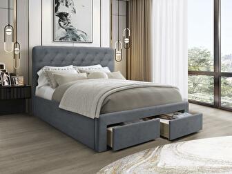 Manželská postel 160 cm Morasol (šedá)