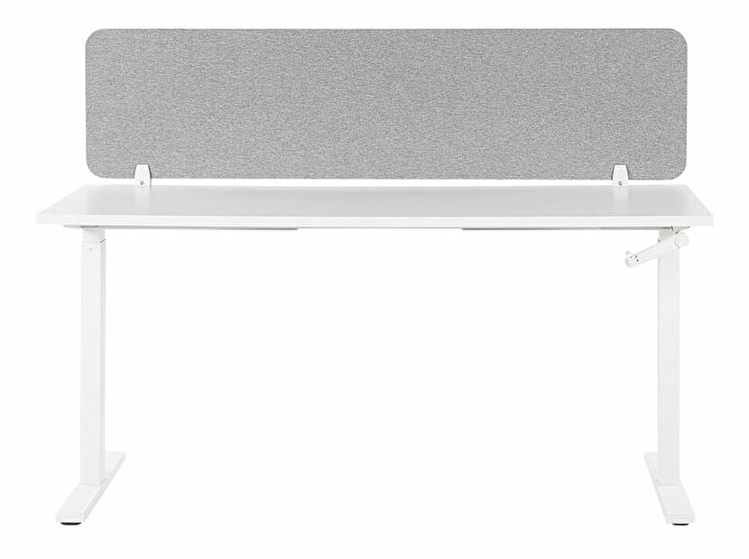 Přepážka na pracovní stůl 160x40 cm Whitley (světle šedá)