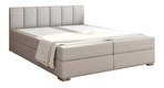 Manželská postel Boxspring 160 cm Rhoni (světle šedá) (s roštem, matrací a úl. prostorem)