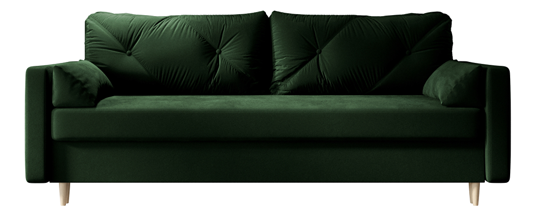 Pohovka dvousedačka Aura (tmavě zelená)