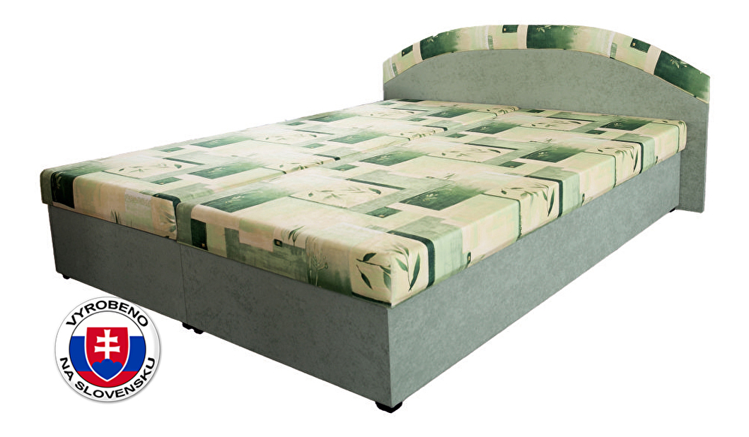 Manželská postel 160 cm Petra zelená