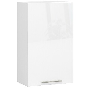 Horní kuchyňská skříňka Ozara W50 H720 (bílá + bílý lesk)