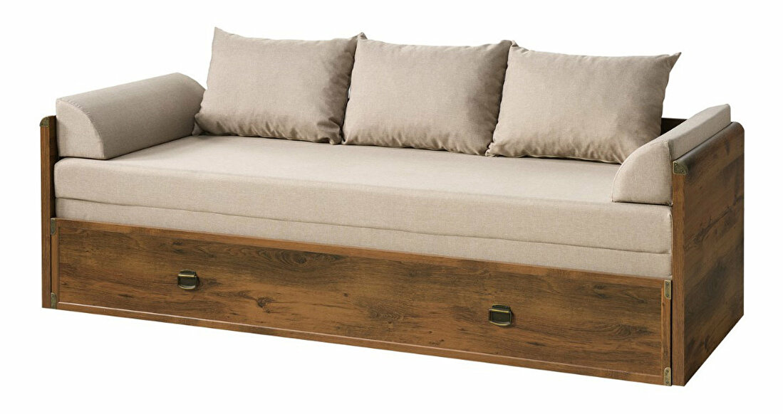 Rozkládací postel 80 až 160 cm BRW INDIANA JLOZ 80/160 (Dub sutter) *výprodej