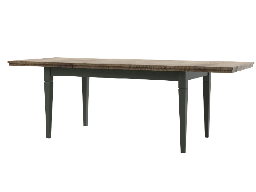 Jídelní stůl Elvina Typ 92 (tmavě zelená + dub lefkas) (pro 8 a více osob)