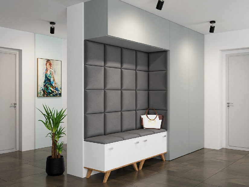 Čalouněný panel Pag 40x30 cm (černá) *výprodej