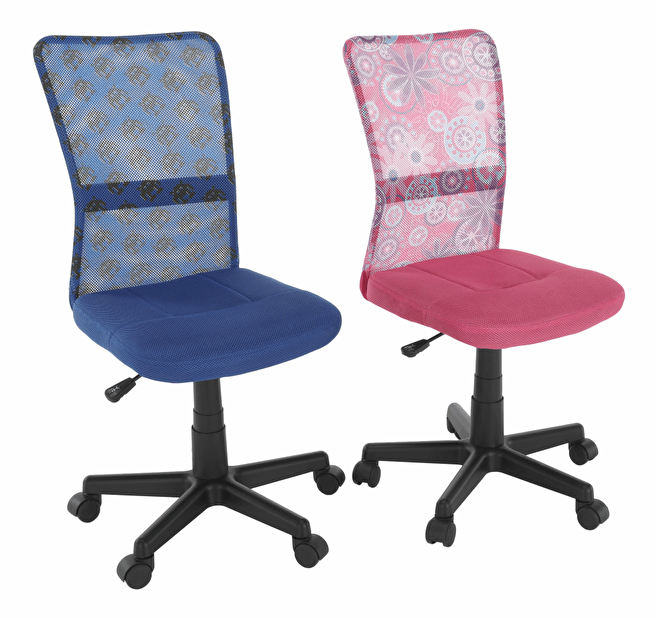 Dětská otočná židle Gofry (růžová) *výprodej