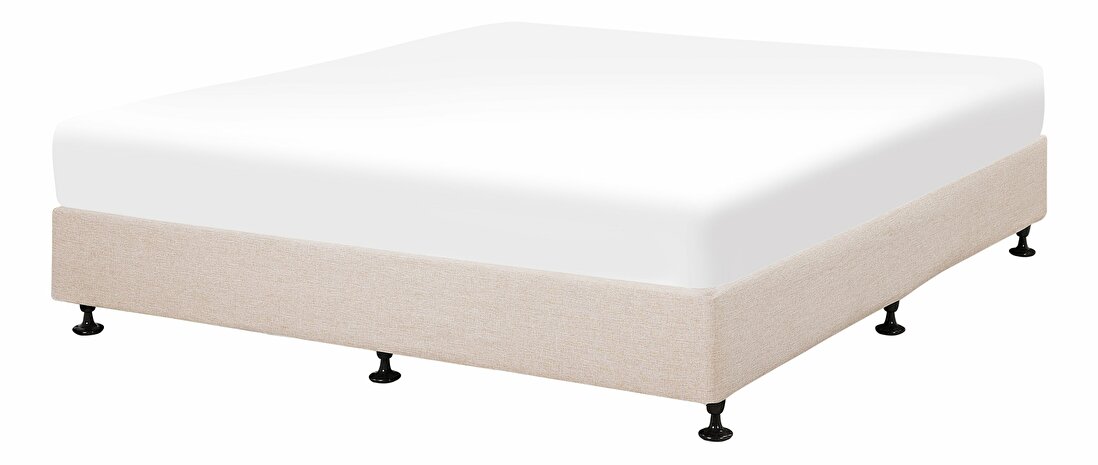 Manželská postel 160 cm COLOGNE (s roštem a matrací) (béžová)