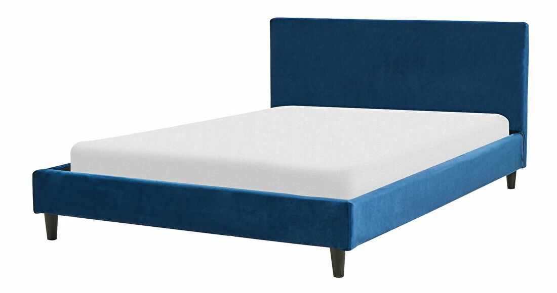 Manželská postel 140 cm Ferdinand (modrá) (s roštem)