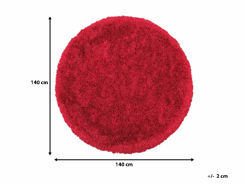 Koberec 140 cm Caiguna (červená)
