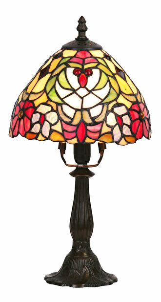 Stolní lampa Mirella 8089 (bronzová + vícebarevné)