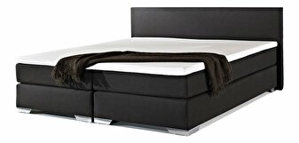 Manželská postel Boxspring 180 cm PREMIER (s matracemi) (černá)