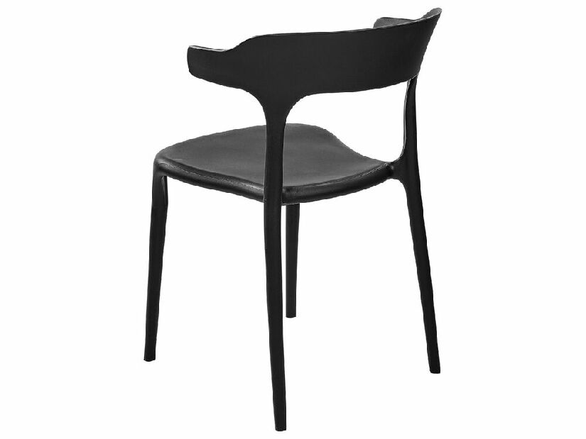 Set 8 ks jídelních židlí Gerry (černá)