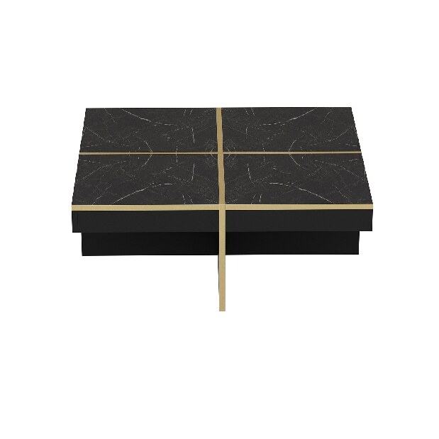 Konferenční stolek Daisy (Černá + Zlatá)