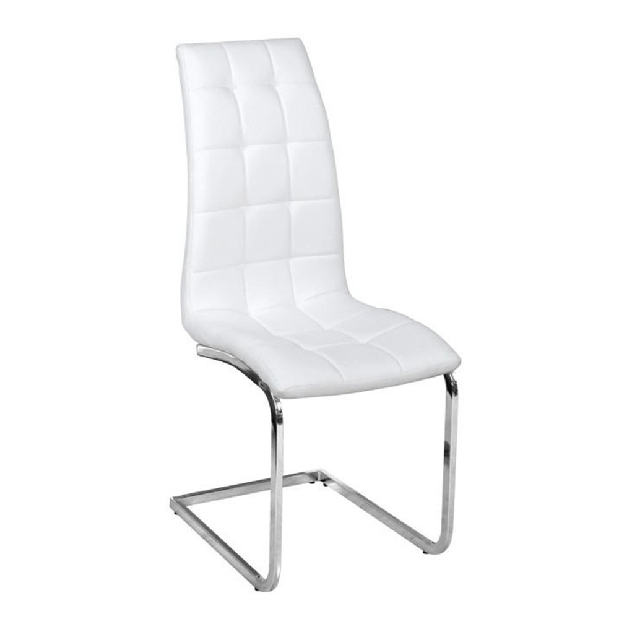 Jídelní židle Cli (bílá + chrom)