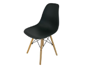 Jídelní židle Molly (černá + přírodní)