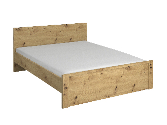 Manželská postel 160 cm Andra (dub artisan) (bez roštu a matrace)