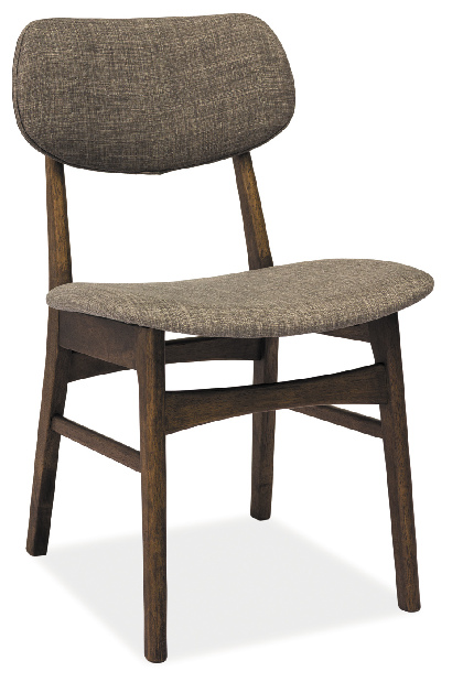 Jídelní židle Donat (ořech + šedá)