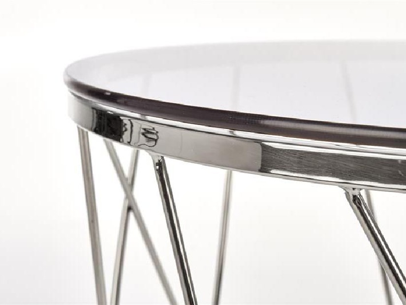 Konferenční stolek Sebrina (stříbrná)