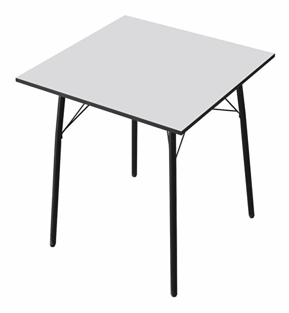Jídelní stůl 70 MALAK (bílá + černá) (pro 4 osoby)