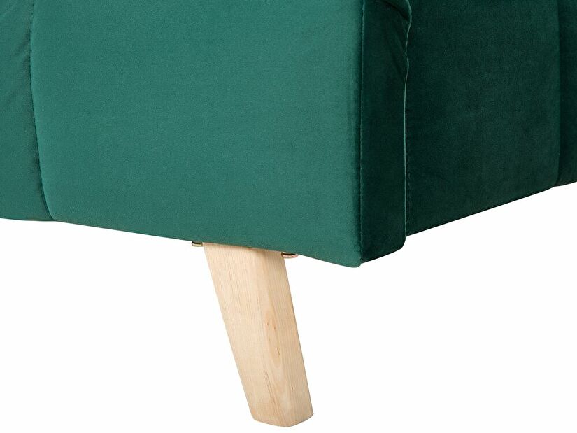 Manželská postel 180 cm SENEL (s roštem) (zelená)