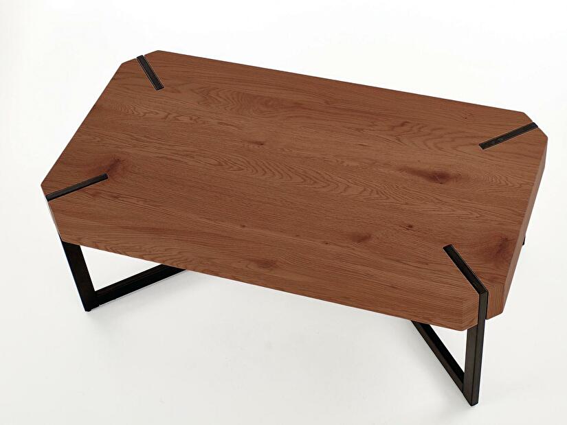Konferenční stolek Ladolce (ořech + černá)