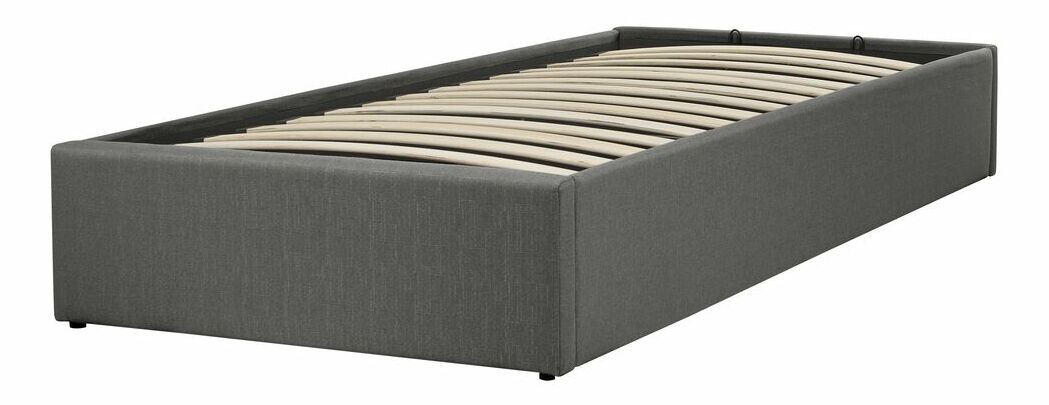 Dětská postel 90 cm DIJON (s roštem a úl. prostorem) (šedá)