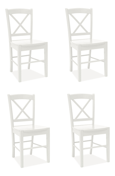 Jídelní židle Dabih (bílá) *výprodej