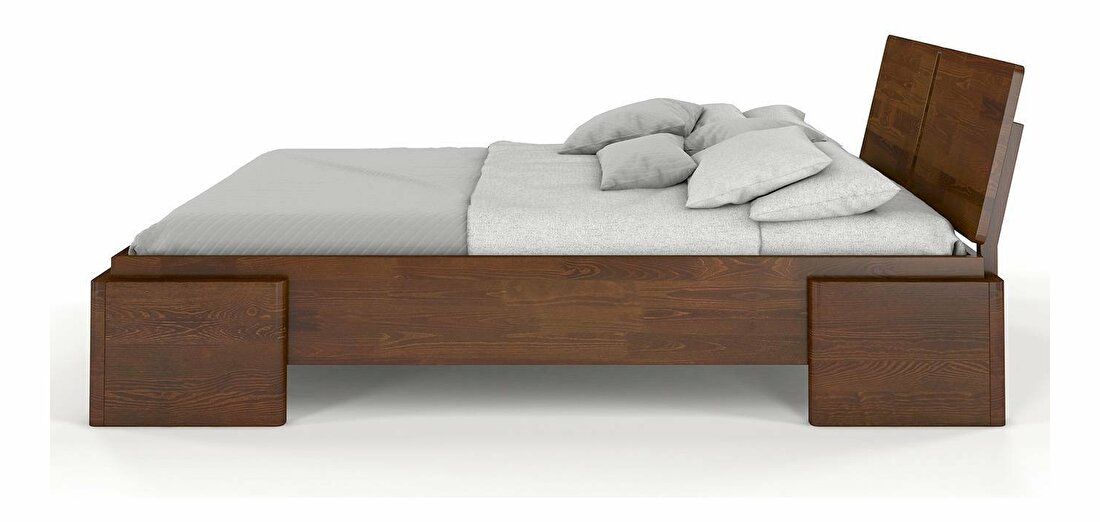 Manželská postel 160 cm Naturlig Jordbaer High (borovice)