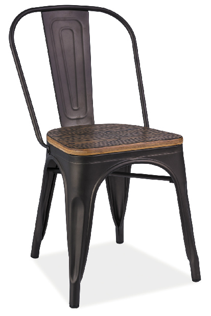 Jídelní židle Kopi (grafit + ořech)