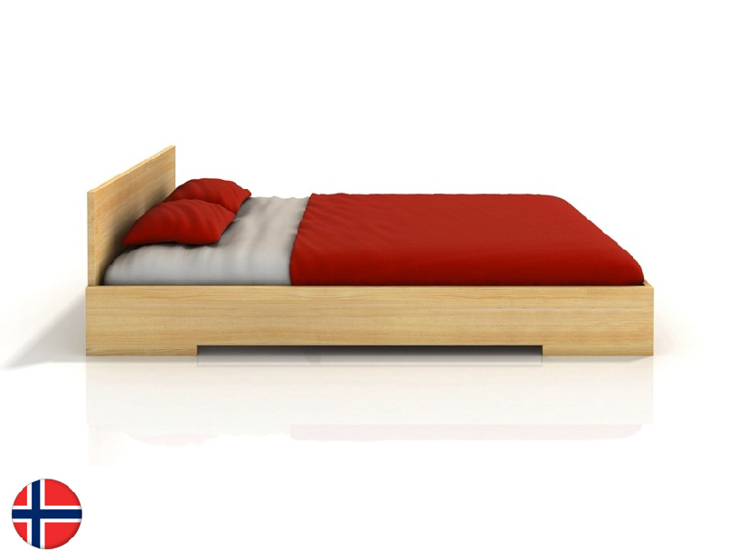 Manželská postel 200 cm Naturlig Kirsebaer (borovice) (s roštem)