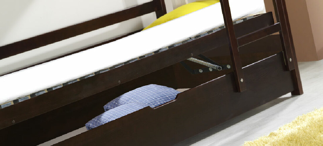 Patrová postel 80 cm Kolmer (s rošty a úl. prostorem)