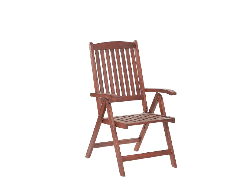 Set 2 ks. zahradních židlí TRATORIA (tmavě červená + bílá)