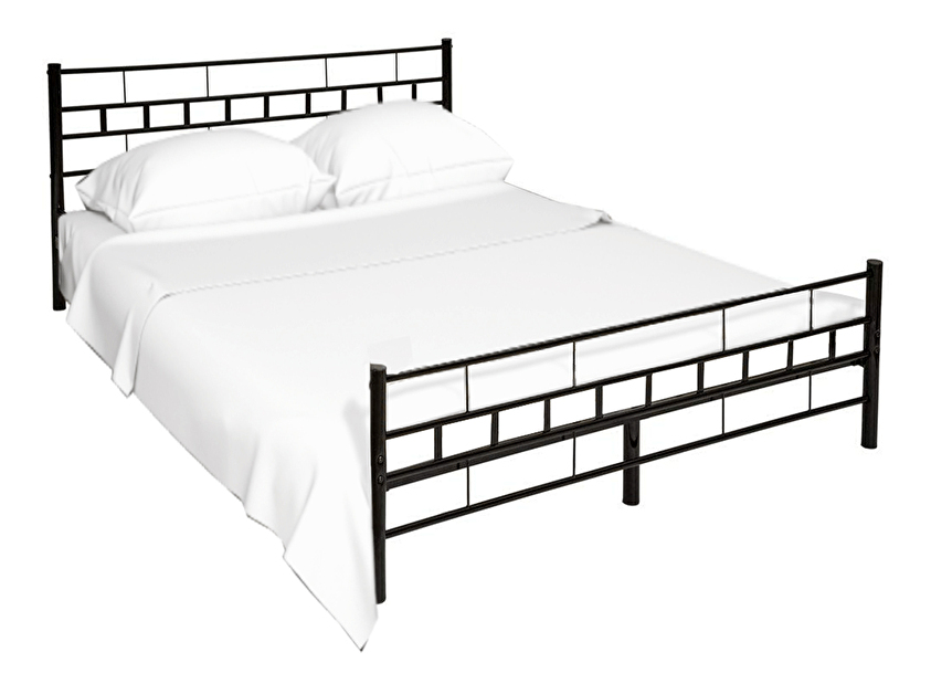 Manželská postel 180 cm Timlu (s roštem) (černá) *výprodej