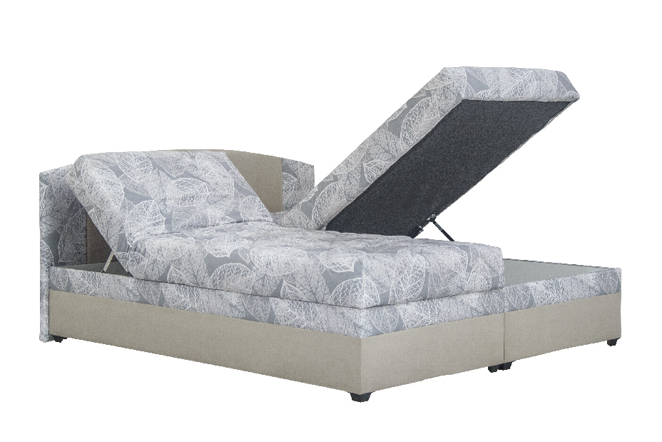 Manželská postel 160 cm Blanář Kappa (béžová) (s rošty a matracemi Alena)