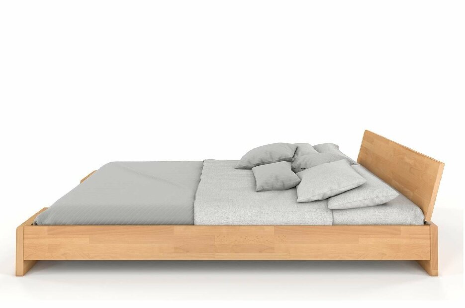 Manželská postel 200 cm Naturlig Blomst (buk) (s roštem)