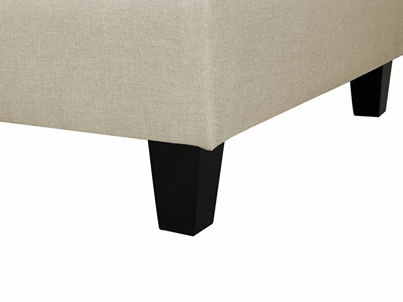 Modulární pohovka FELLE (polyester) (béžová) (pro 3 lidi) (s taburetem)