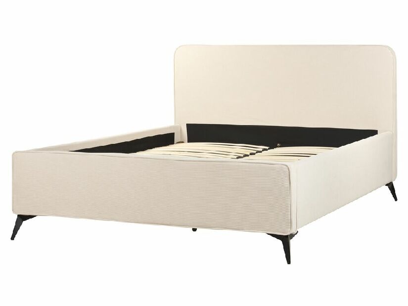 Manželská postel 160 cm Vardel (béžová) (s roštem)