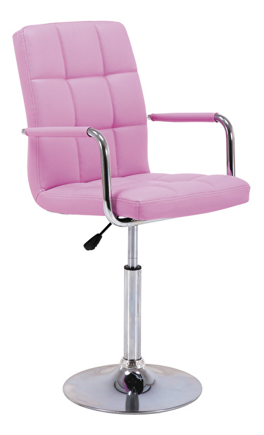 barová židle C-152 (ekokůže růžová)