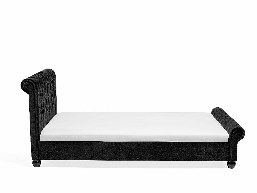 Manželská postel 180 cm ARCHON (s roštem) (černá)