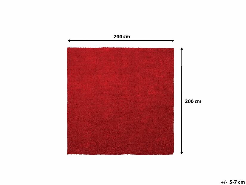 Koberec 200x200 cm Damte (červená)